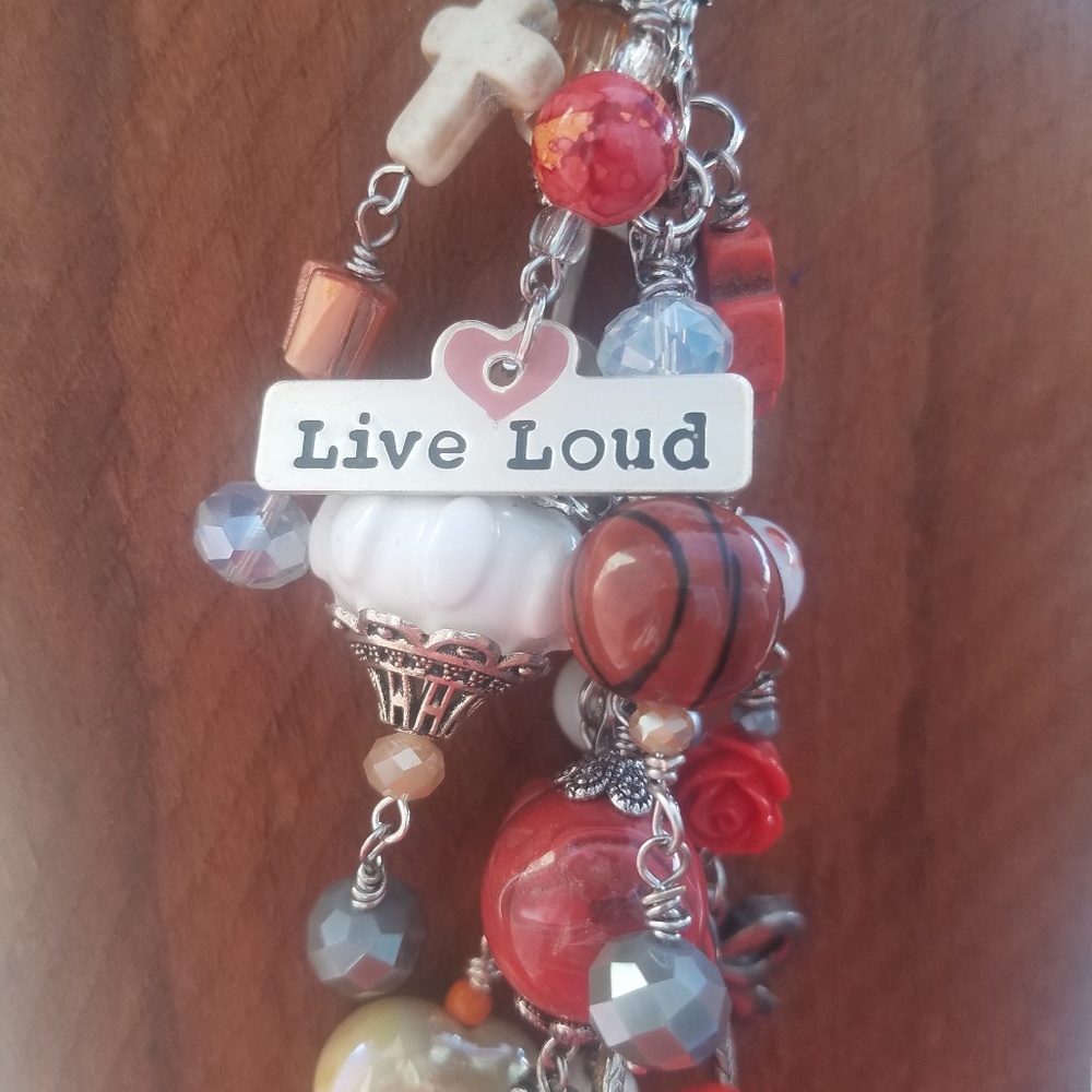 Orange Tassel Purse Jewelry